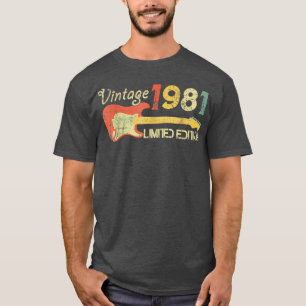 Camiseta Nacido En 1981-Acustic Electric Bass Music Bi