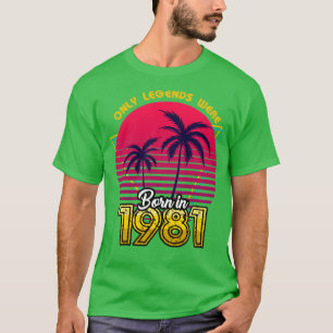 Camiseta Nacido en 1981 en TShirt
