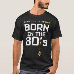Camiseta Nacido en 1984 en Birthda de la Arcada Retro de lo