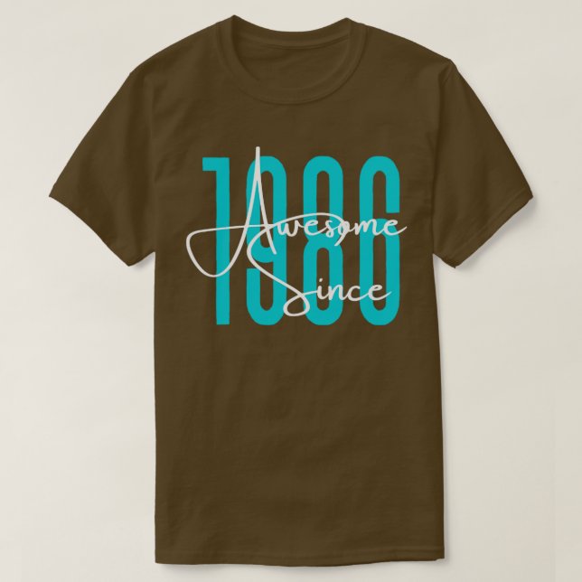 Camiseta Nacido en 1986 (Diseño del anverso)