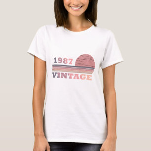 Camiseta nacido en 1987, cumpleaños vintage