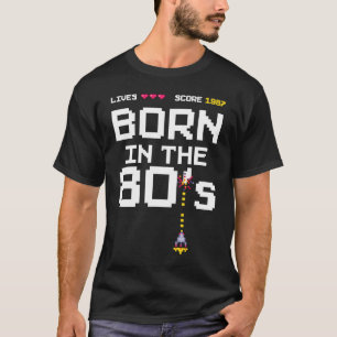 Camiseta Nacido en 1987 en Birthda de la Arcada Retro de lo