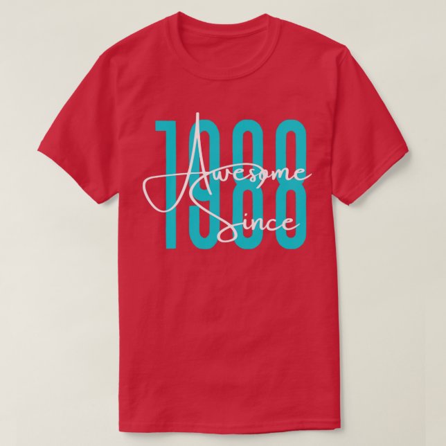 Camiseta Nacido en 1988 (Diseño del anverso)