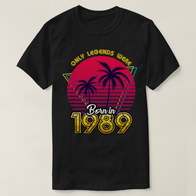 Camiseta Nacido en 1989 en TShirt (Diseño del anverso)