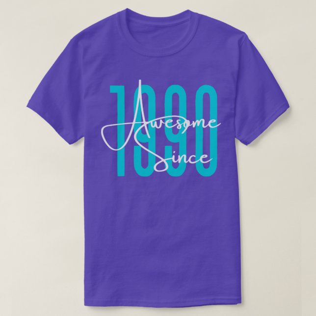 Camiseta Nacido en 1990 (Diseño del anverso)