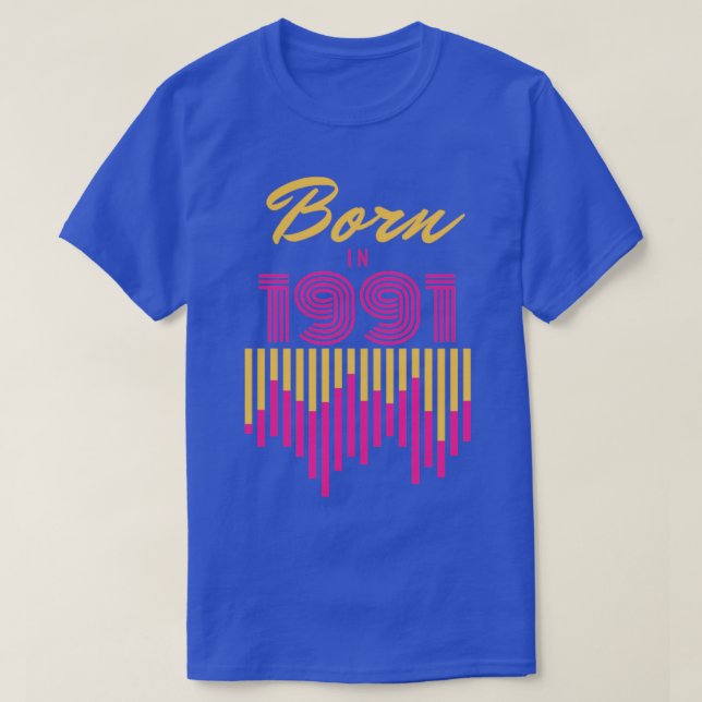 Camiseta Nacido en 1991 (Diseño del anverso)
