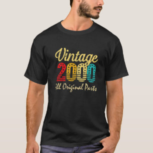 Camiseta Nacido En 2000 22 Años En 2000 22º Nacimiento