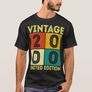 Camiseta Nacido En 2000 Edición Limitada 22º Cumpleaños 22