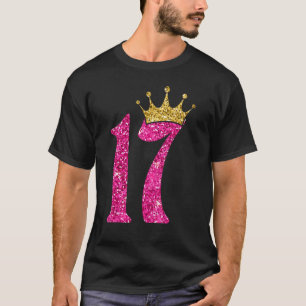 Camiseta Nacido En 2005 En 2005, 17 Años De Fila Rosa