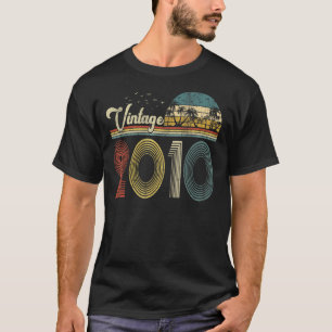 Camiseta Nacido En 2010, 13 Años, Vintage Bo