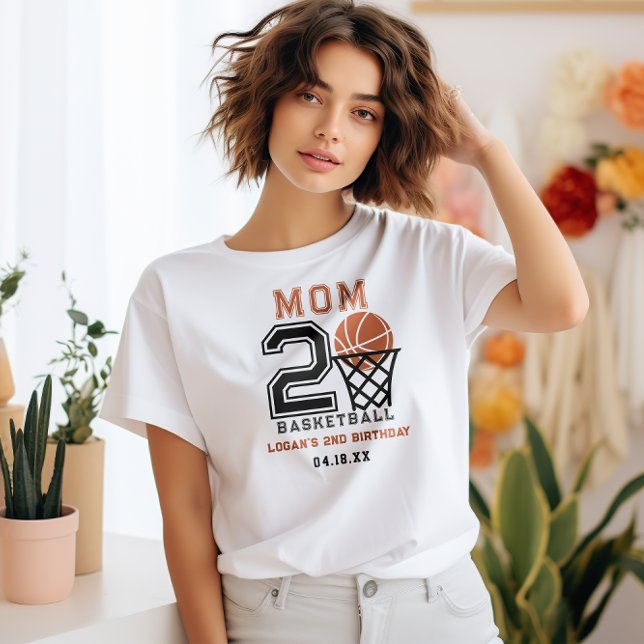 Camiseta Nacido en 2 Baloncesto | Segundo cumpleaños de Spo (Subido por el creador)