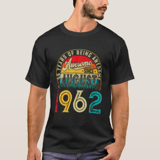 Camiseta Nacido En Agosto De 1962 59 Años De Edad 59A Hombr
