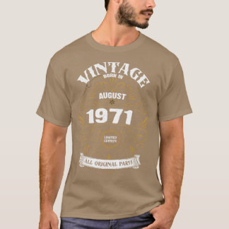 Camiseta Nacido en agosto de 1971