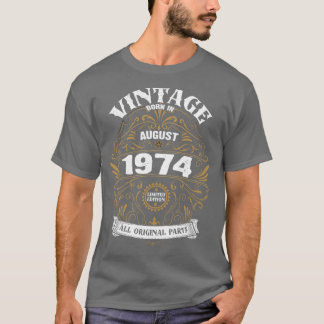 Camiseta Nacido en agosto de 1974