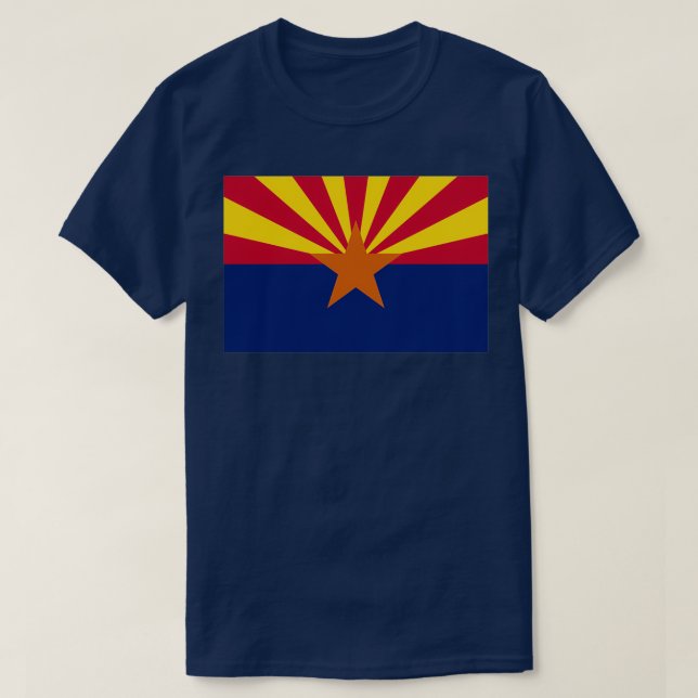 Camiseta Nacido en Arizona Flag AZ Arizona (Diseño del anverso)