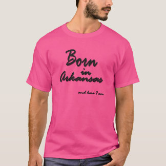 Camiseta Nacido En Arkansas Estado De La Naturaleza De EE.