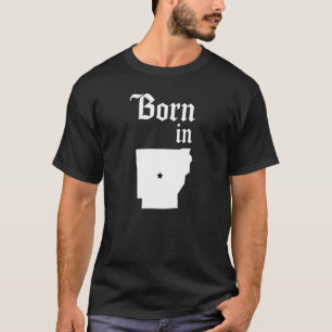 Camiseta Nacido en Arkansas Home Town Arkansan State of Ark