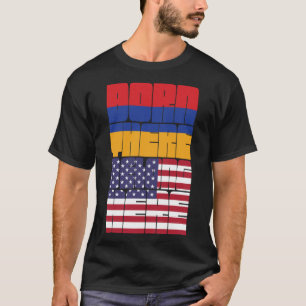 Camiseta Nacido en Armenia Pertenezco Americano