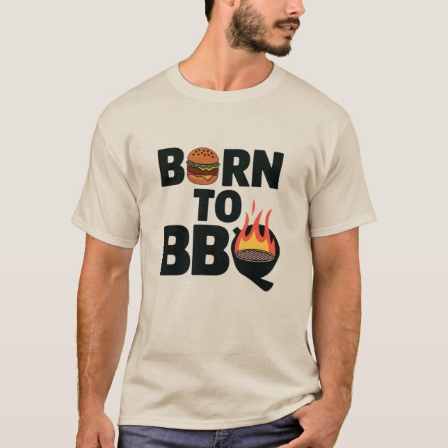 Camiseta Nacido en barbacoa (Anverso)