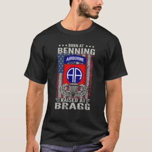 Camiseta Nacido En Benning Criado En Bragg 82nd Airborne Di