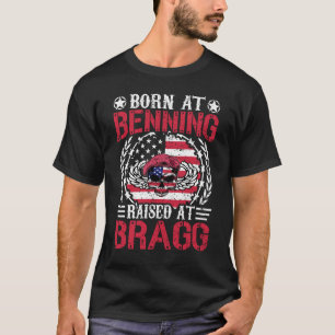 Camiseta Nacido en Benning Criado en Bragg Regalo para Vete