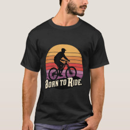 Camiseta Nacido en bicicleta retro