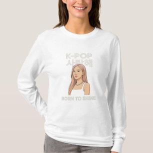 Camiseta ✨ Nacido en Brin   Estrella minimalista K-Pop Long