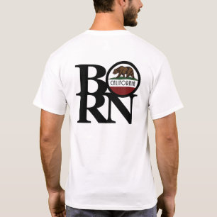 Camiseta NACIDO en California (impresión posterior)