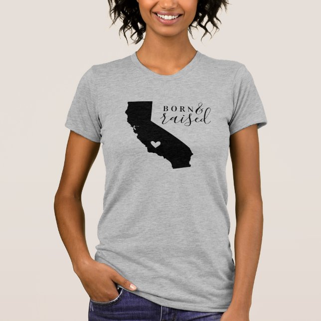 Camiseta Nacido en California y criado en el Estado (Anverso)