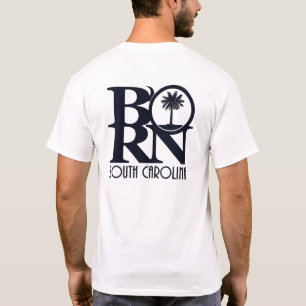 Camiseta NACIDO en Carolina del Sur (impresión posterior)