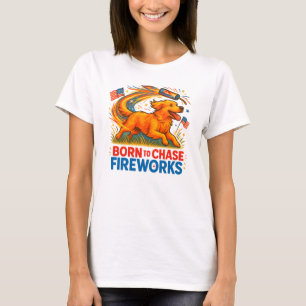 Camiseta Nacido en Chase Fireworks   Recuperación dorada pa
