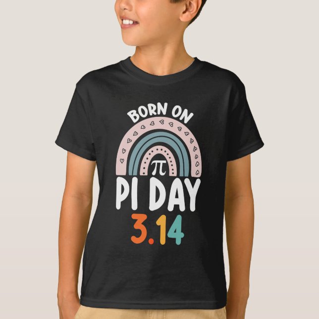 Camiseta Nacido En Cumpleaños Del Día Pi Matemáticas Divert (Anverso)