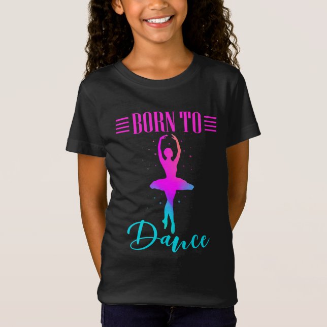 Camiseta Nacido en Dance Ballerina (Anverso)
