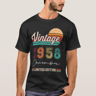 Camiseta Nacido En Diciembre De 1958 Vintage Feliz Cumpleañ