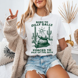 Camiseta Nacido en Dilly Dally: Viñeta del desierto occiden