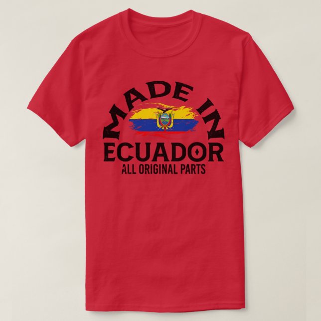 Camiseta Nacido en Ecuador 1 (Diseño del anverso)