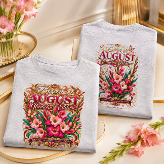 Camiseta Nacido en Edición de Flores de Cumpleaños de Agost