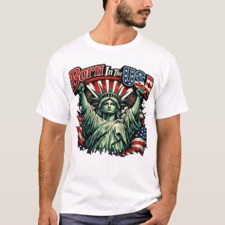 Camiseta Nacido En EE. UU.