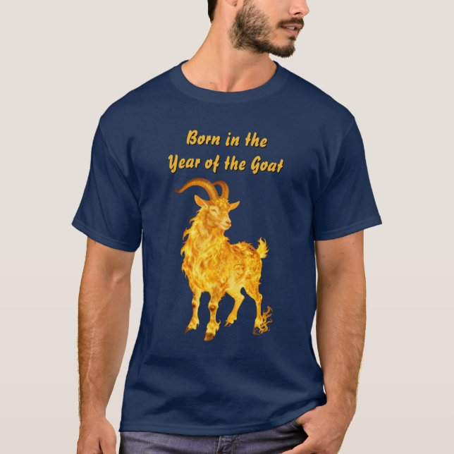 Camiseta Nacido en el Año de la Cabra (Anverso)
