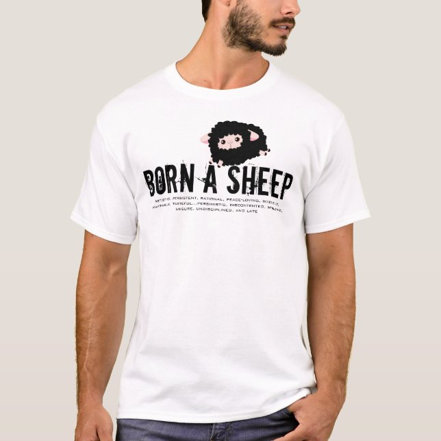 Camiseta Nacido en el año de la oveja (Anverso)
