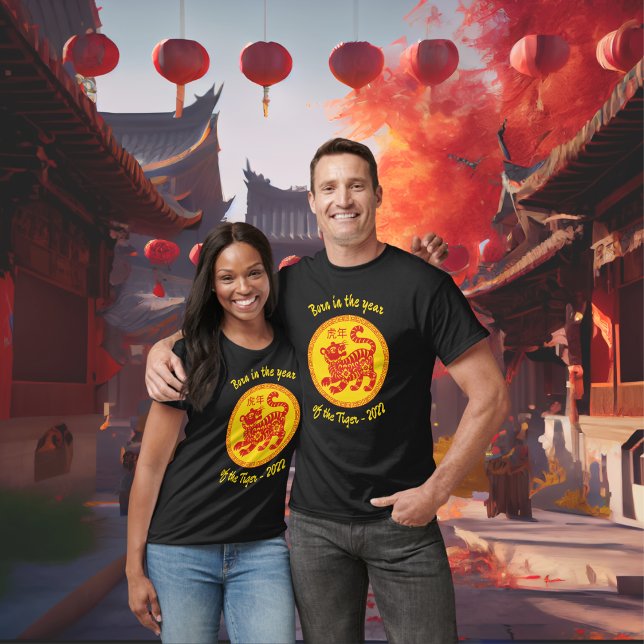 Camiseta Nacido en el año del Año Nuevo Tigre de China (Subido por el creador)