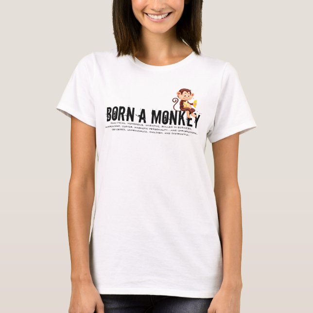 Camiseta Nacido en el año del mono (Anverso)