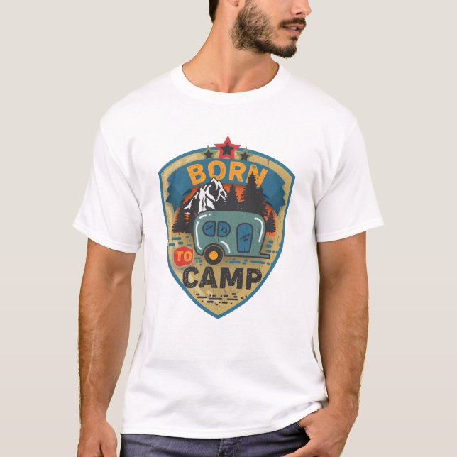 Camiseta Nacido En El Campo Retro Vintage (Anverso)