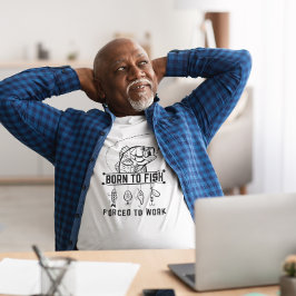 Camiseta Nacido en el Día del Padre Pescador, gracioso pesc