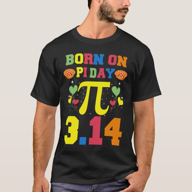 Camiseta Nacido En El Día Pi (Anverso)