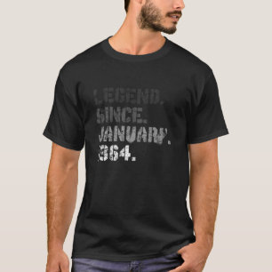 Camiseta Nacido En Enero De 1964 Leyenda De 58 Años De Edad