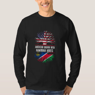 Camiseta Nacido En Estados Unidos Con Raíces De Namibia Ban