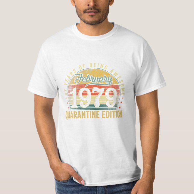 Camiseta Nacido En Febrero De 1979 (Anverso)
