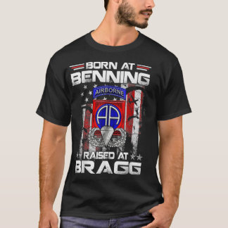 Camiseta Nacido En Ft Benning Elevado Fort Bragg Airborne V