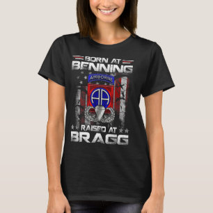 Camiseta Nacido En Ft Benning Elevado Fort Bragg Airborne V